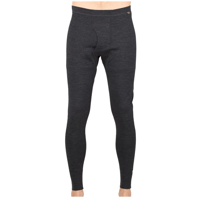MERIWOOL Menâ€™s Base Layer Bottoms - Lightweight Merino Wool Thermal Pants Charcoal Gray - Image 1